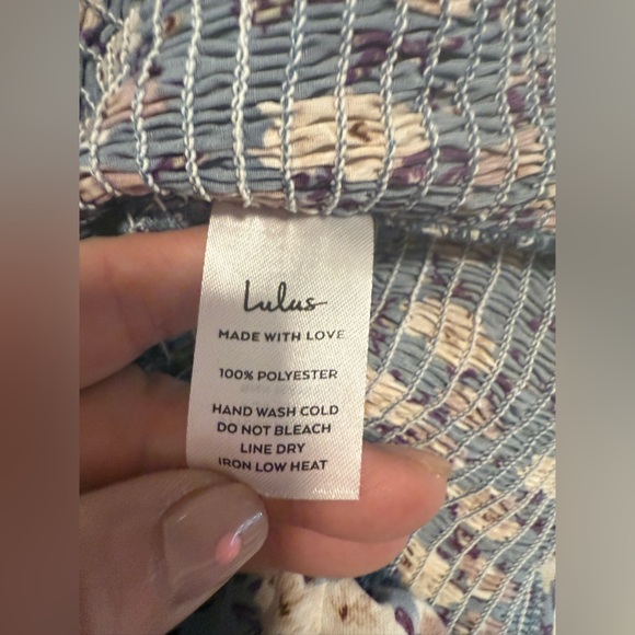 Lulu's Floral Blue Dress - Picture 5 of 8